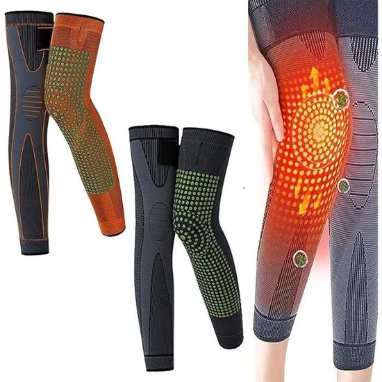 Genouillères Auto-chauffantes Avec Tourmaline - Chaleur Rapide, Lavables, Pour Sport, Randonnée, Douleurs Articulaires, Hommes Et Femmes