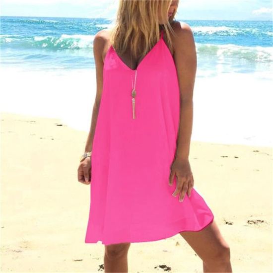 Robe femme grande taille de marque robe d contract e Robe de plage