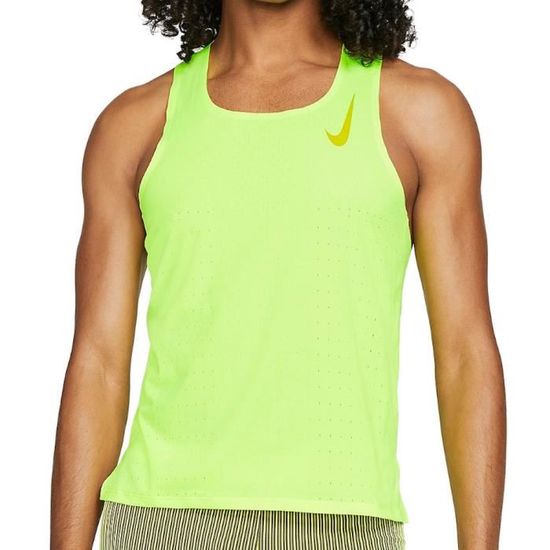 Debardeur de Sport Jaune fluo Homme Nike Singlet Jaune Cdiscount Pret a Porter