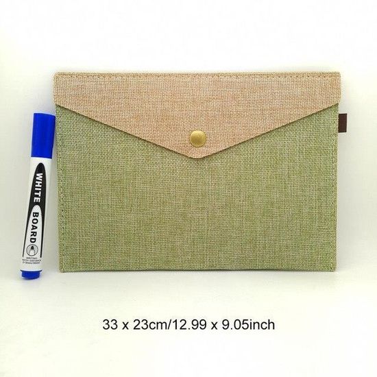 Pochette de rangement pour documents de bureau avec fermeture Éclair
