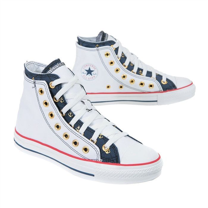 CONVERSE All Star Double Upper Boating Femme Cdiscount Chaussures