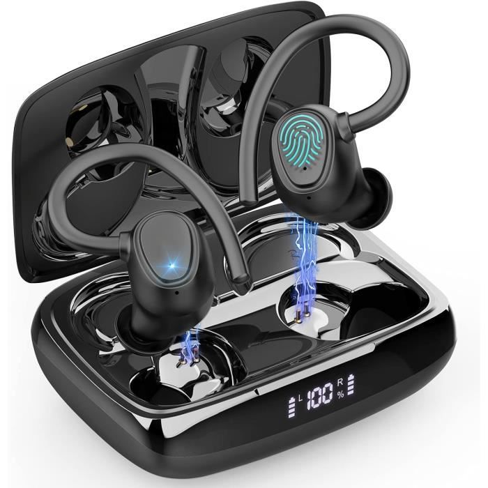 Casque Bluetooth sans Fil 5.3 Ecouteurs Bluetooth 40H Durée Lecture avec Cache-Oreilles protéines HiFi Mic pour Voyage/Travail/Vie - TV Son Photo