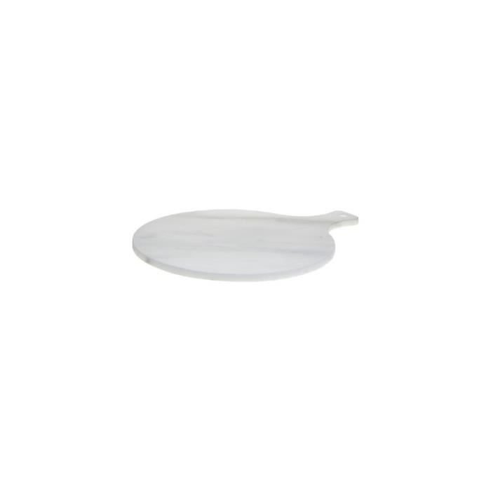 Planche à découper en marbre - D 27 cm - Blanc 1 cm
