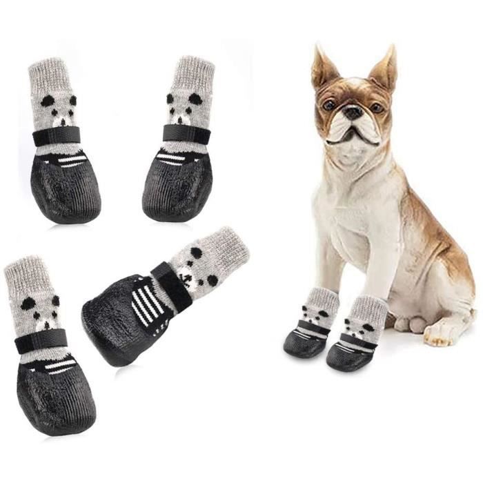 Chaussette pour Chien,Chaussettes Anti Dérapantes Chien,Chaussette de Protection Chien,Dog Socks,Dog Shoes,Dog Boots,Contrôle de Tra