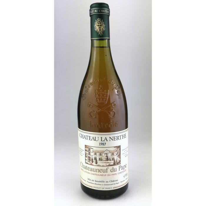 1987 - Chateau la Nerthe blanc - Chateauneuf du Pape (Bouteille 01)