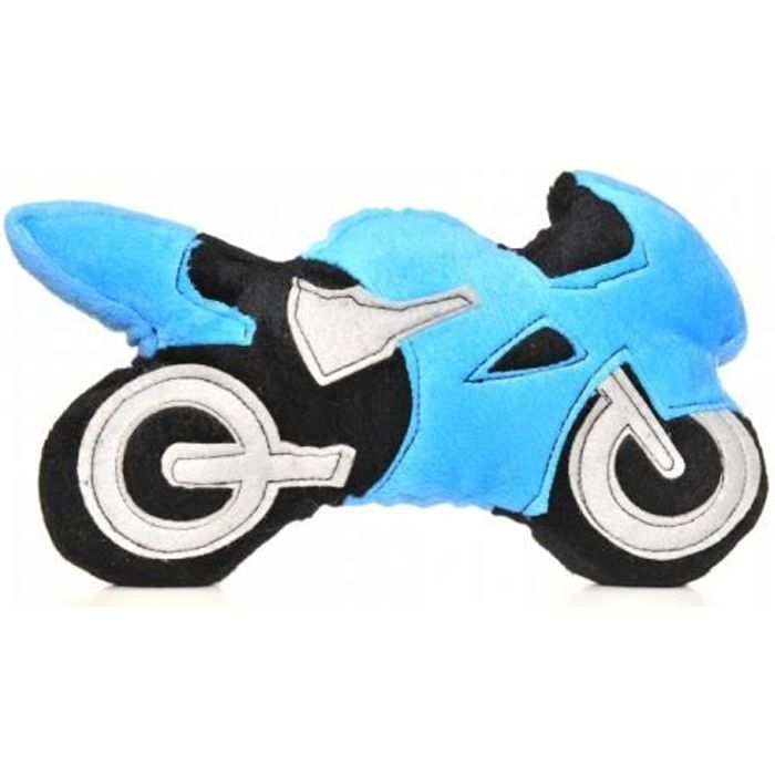 Moto Peluche Bleue