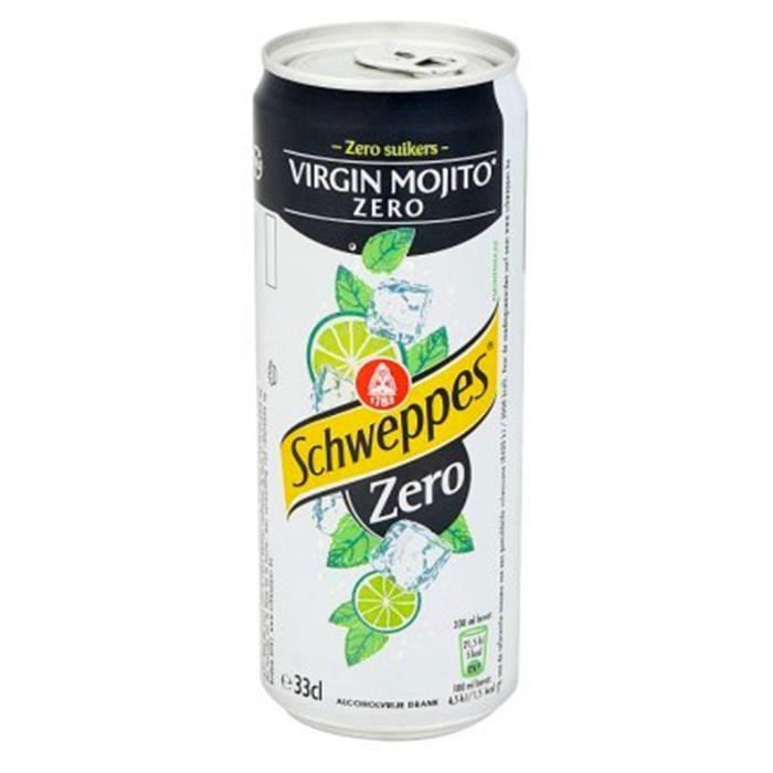Schweppes Virgin Mojito Zéro 33cl (pack de 24)