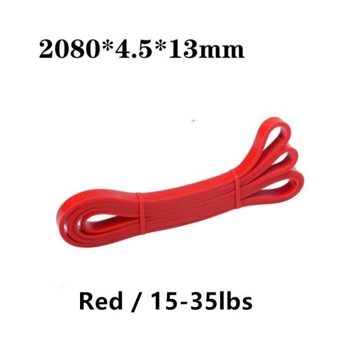 208cm Fitness bandes de résistance Latex sport Yoga tirer corde élastique élastique élastique équipem - Modèle: Red - HSJSTLDA09156