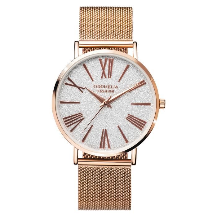 Orphelia Fashion - Montre Femme - Quartz Analogique - Bracelet Acier inoxydable Ip-rosé - OF714828