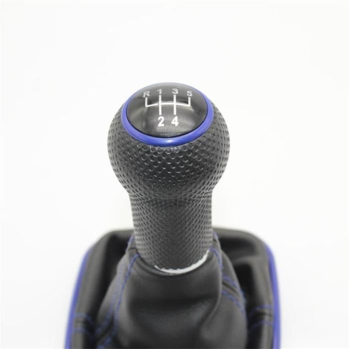 Pièces Auto,Pommeau de levier de vitesse bleu, pour Volkswagen, pour VW Golf 4 IV MK4 R32 Bora Jetta 1998 à 2004 5-6 - Type 5 speed