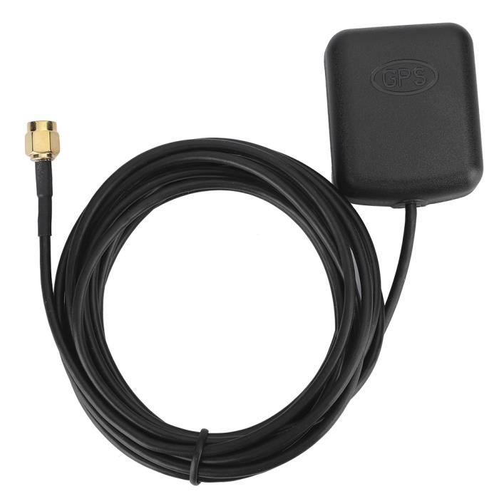 Sonew Récepteur GPS de voiture 3 mètres / 9,8ft Antenne GPS de voiture connecteur SMA câble aérien base magnétique