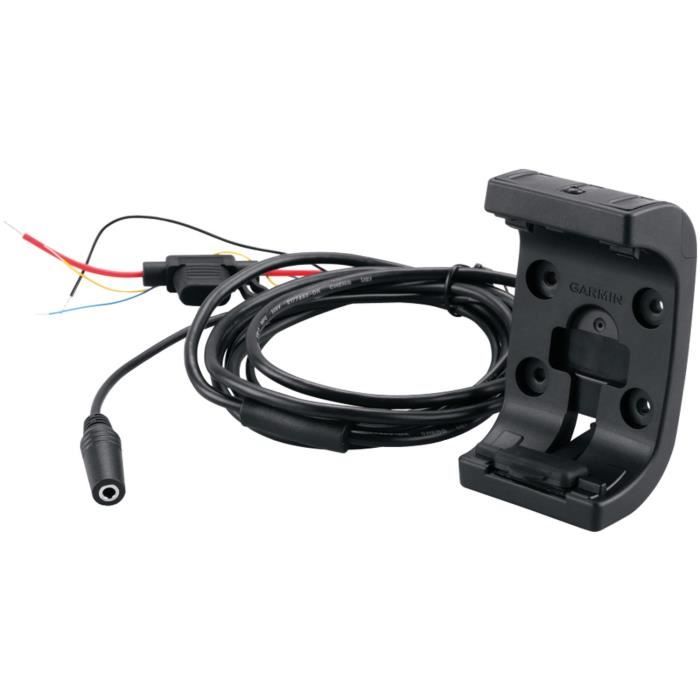 Garmin - Support pour GPS Moto Avec câble d'alimentation-audio - Noir