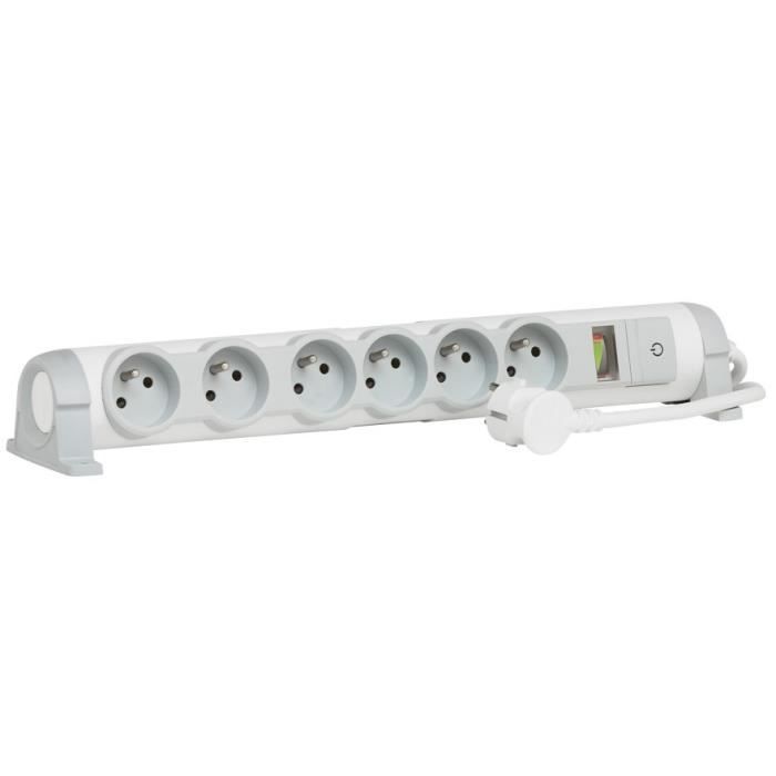 LEGRAND Rallonge multiprise Confort et Sécurité indicateur de surcharge 6x2 P+T