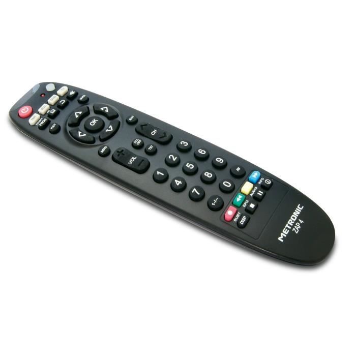 Télécommande Metronic ZAP 4 TV/SAT/DVD/AUX