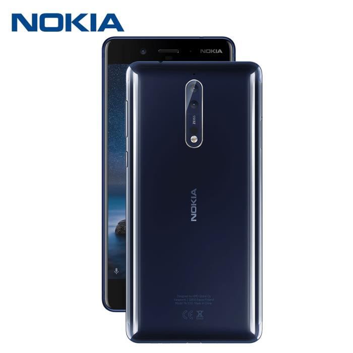 Nokia 8 Smartphone 6 Go Rom 128 GO RAM Bleu