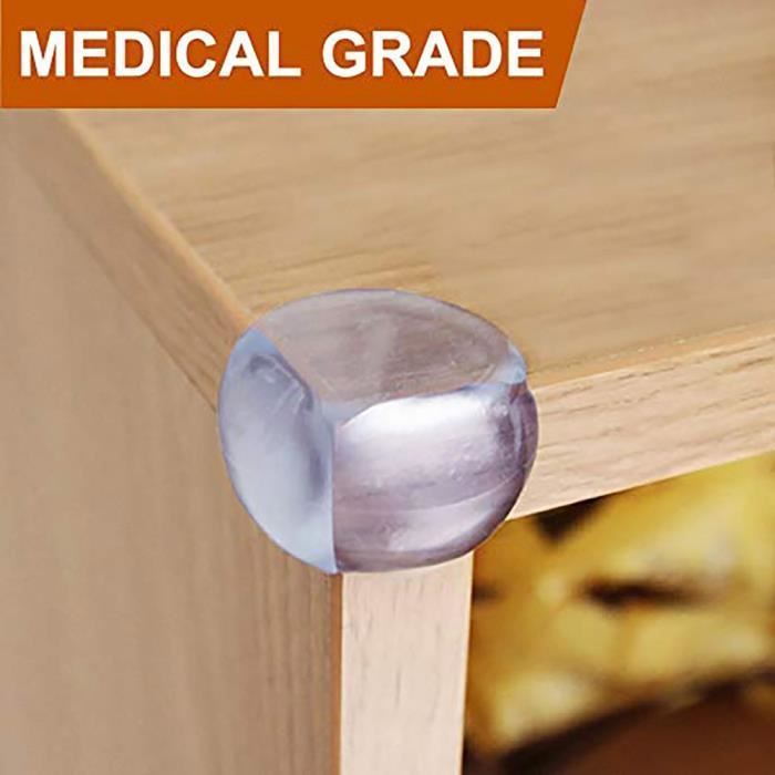 12Pcs Protecteur De Coin De Table Pour Bébé - Transparent