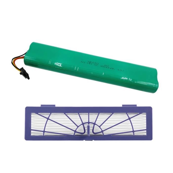 NiMh 12V 3600mAh avec filtre Hepa pour Série Neato Robot Botvac 70e 75 80 85