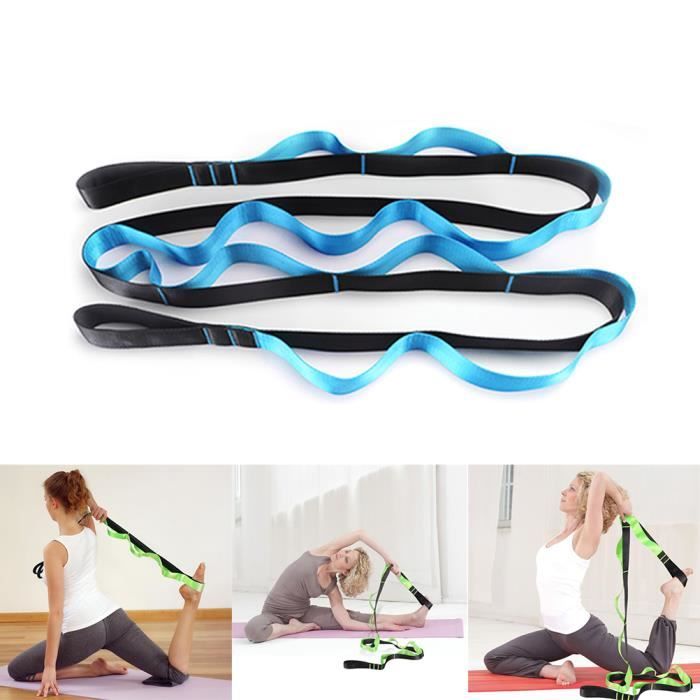 1 Bande de résistance à l'étirement Yoga Entraînement élastique Équipement de fitness -Bleu