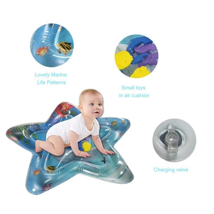 TEMPSA Bébé Tapis Jeu d'eau Gonflable Pad étoile Jouet activité 45 X 55cm