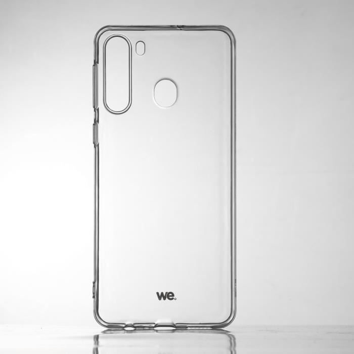 WEWE Coque de protection transparente pour smartphone Samsung Galaxy A21 Fabriqué en TPU. Ultra résistant Apparence du téléphone