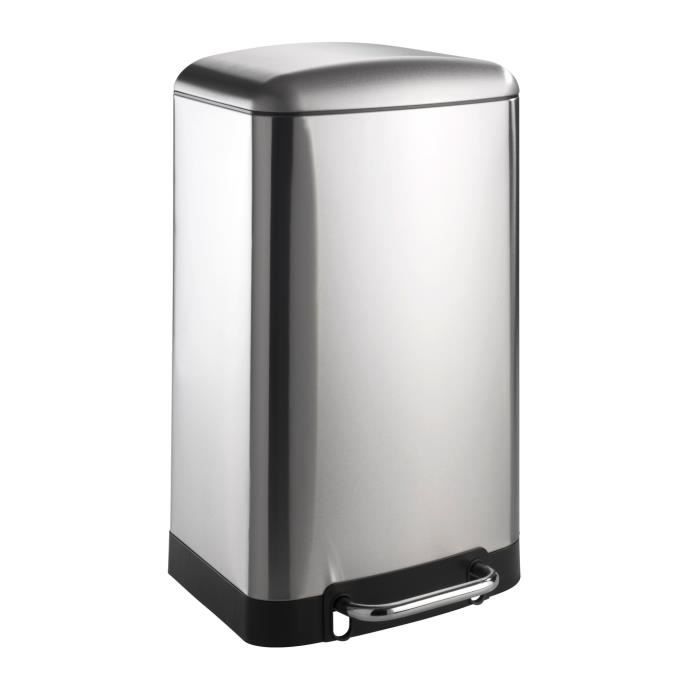 Poubelle à pédale Studio Acier inox Easy-Close - 21769100