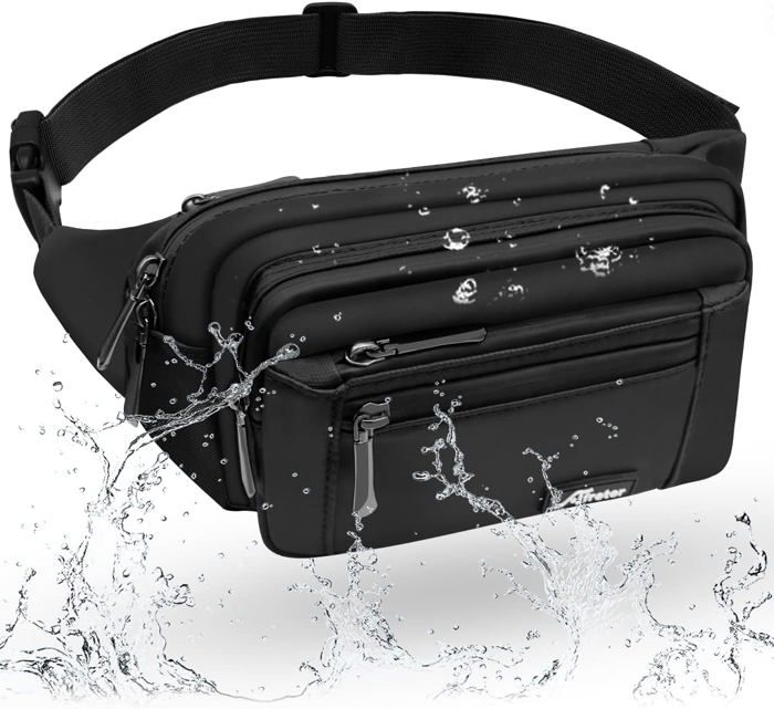 Sac Banane Homme Femme Sac Banane Unisexe Avec Poches À 2 Fermetures À