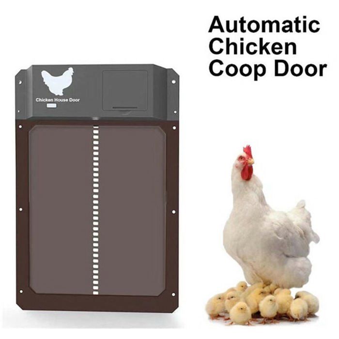 Meilleurs prix pour Porte automatique pour poulailler trappe lectrique avec rails de guidage scurit pour vos poules couleurs multiples Largeight