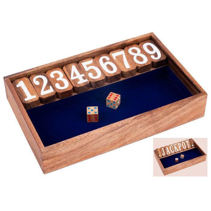 Engelhart - 350120 - Shut The Number - Trac Jeu de café - Jeu de Famille - Bois écologique - 2 Joueurs et Plus - à partir de 6 Ans