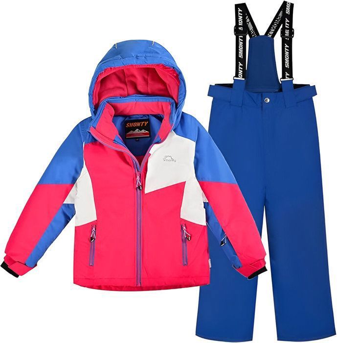 Combinaison de ski deux pièces SMONTY pour enfants Bleu S