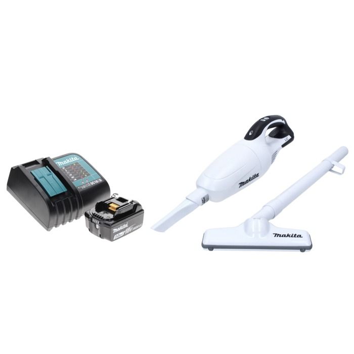 Aspirateur sans fil - Makita - DCL 181 FSF1 W - 18V - Batterie 30 Ah - Blanc - Makita