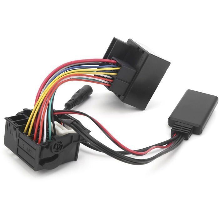 Cble adaptateur audio Bluetooth 5.0 AUX-IN pour voiture Citroen C2 C3 C4 C5 C6 avec microphone