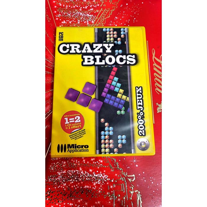 Micro Application Crazy Blocs – 200% Jeux – Jeu PC Cd-Rom – Réflexion / Puzzle / Arcade