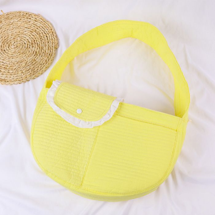 Sac à dos pour animaux de compagnie - Phoesky - Petit - Jaune - 37x11x23 cm - Tissu en coton - Pour chien 6kg chat 8kg