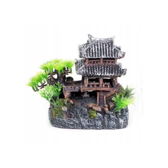 Magnifique maison japonaise XL 15cm ornement daquarium