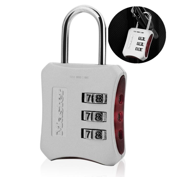 Cadenas code intelligent valise velo 4 chiffres cle antivol de securite  - Jucnuz -  casier avion voyage enfants serrure solide pas