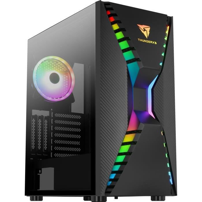 AEROCOOL Cronus RGB Noir TG – Boitier sans alimentation – Moyen tour – Format E-ATX