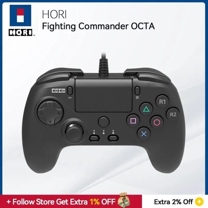 HORI-Manette de jeu filaire USB Commander OCTA, console pour