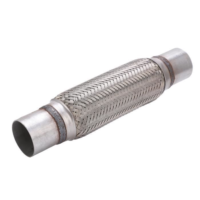 Tuyau Flexible D'Échappement En Acier Inoxydable 50x155mm - Universel Voiture, SUV, Camion - Absorption Vibrations