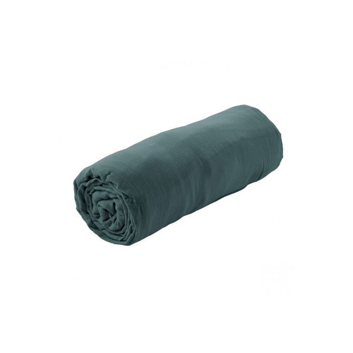 OUREA - Drap Housse 140x200cm Gaze de Coton Canard OUREA - Drap Housse 140x200cm Gaze de Coton Canard