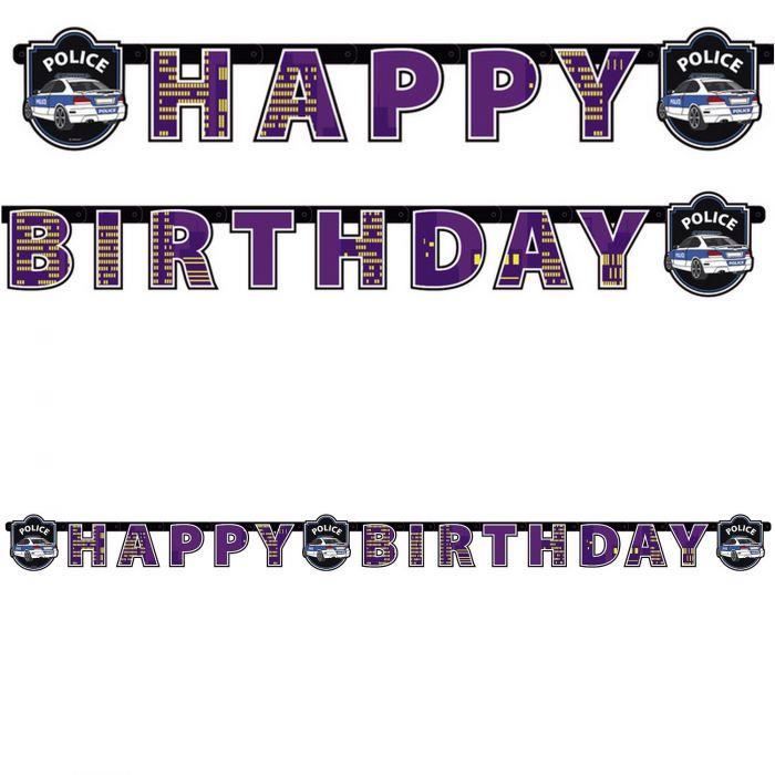 Guirlande Police Decoration Anniversaire Cdiscount Maison Guirlande Police Decoration Anniversaire Cdiscount Maison