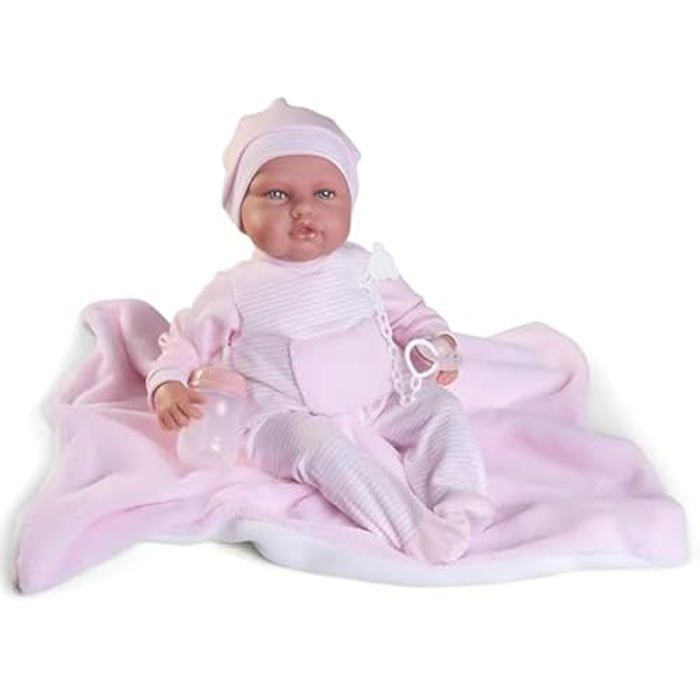 Poupee Antonio Juan Babydoo 18308 Collection 2024 Grande souple et interactive Avec biberon et tetine Cdiscount Jeux Jouets