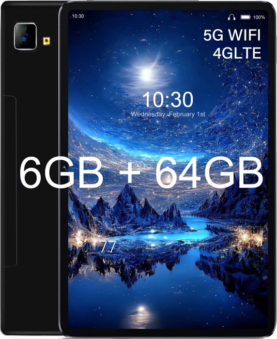 Tablette Tactile Ordinateur portable 2 en 1 101 Pouces – 64Go ROM+4Go RAM – Android 10- 8 core- Bluetooth- 4G LTE/5G WiFi Tablette