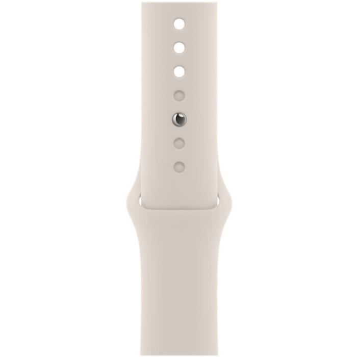 Accessoires bracelet et montre connectée Apple Bracelet Apple Watch 45mm Starlight Sport Band - Regular Lumiere stellaire