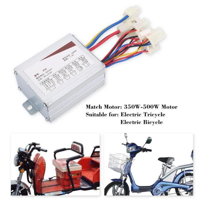 Controleur Velo Electrique 24v 24V 250W Contrôleur De Moteur à Balais,Boîtier De Contrôle De Trottinette à Moteur