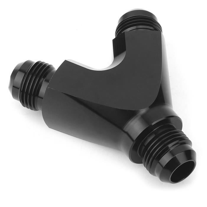 Raccord Carburant AN10 à 90° Mâle - Aluminium Anodisé Bleu/rouge, Pour Tuyaux Huile/essence
