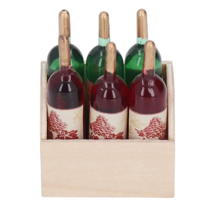 20 Mini Bouteilles Pour Maison De Poupée 1:12 - Résine, Couleurs Assorties, Décoration Miniature, Jouet - 8