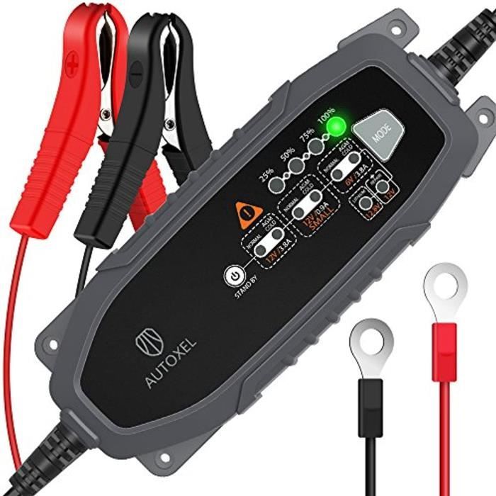 Chargeur Batterie Intelligent 6V 12V 3.8A Compensation Automatique Température Chargeur Batterie Intelligent 6V 12V 3.8A Compensation Automatique Température