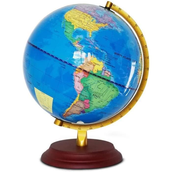 Globe terrestre - MINIFINKER - Mini carte du monde - Bureau éducatif