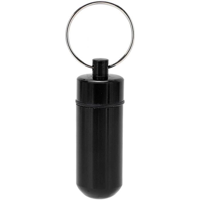 Lot De 6 Piluliers Porte-clés En Aluminium - Boîte à Médicament De Voyage - Neuf Dans Son Emballage