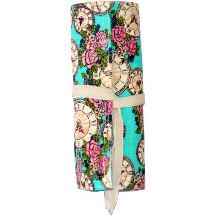 Trousse à Crayons Matelassée Avec Nœud - 20x8x8cm - Pochette Déco Arc Pour Fille - Idée Cadeau Rentrée - 7